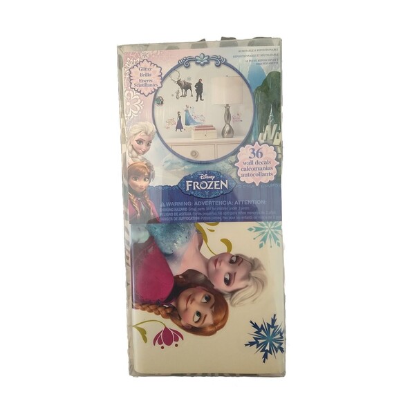 36 New Disney FROZEN ANNA ELSA OLAF Wall Decals Stickers Bedroom Decor Removable - Picture 1 of 6